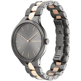 Calvin Klein Gray Dial Two-Tone Stainless Steel Strap Unisex Watch 25200127