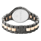 Calvin Klein Gray Dial Two-Tone Stainless Steel Strap Unisex Watch 25200127