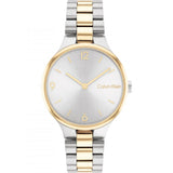 Calvin Klein Silver Dial Two-Tone Stainless Steel Strap Women Watch 25200132