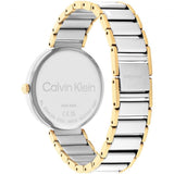 Calvin Klein Minimalistic White Dial Two-Tone Stainless Steel Strap Women Watch 25200134