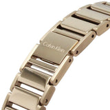 Calvin Klein Minimalistic White Dial Rose Gold Stainless Steel Strap Women Watch 25200135