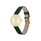Calvin Klein Gold Dial Green Leather Strap Women Watch 25200147