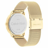 Calvin Klein Blue Dial Gold Milanese Strap Unisex Watch 25200153