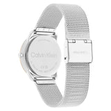 Calvin Klein White Dial Silver Milanese Strap Women Watch 25200157