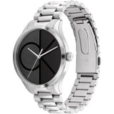 Calvin Klein Black Dial Silver Stainless Steel Strap Unisex Watch 25200163