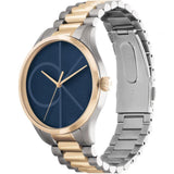 Calvin Klein Blue Dial Two-Tone Stainless Steel Strap Unisex Watch 25200165