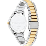 Calvin Klein White Dial Two-Tone Stainless Steel Strap Unisex Watch 25200167