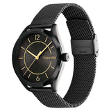 Calvin Klein Black Dial Milanese Strap Women Watch 25200194