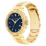 Calvin Klein Blue Dial Gold Stainless Steel Strap Men Watch 25200204