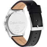 Calvin Klein Chronograph Black Dial Leather Strap Men Watch 25200211