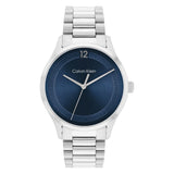 Calvin Klein Blue Dial Silver Stainless Steel Strap Men Watch 25200225