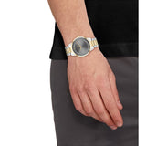 Calvin Klein Gray Dial Two-Tone Stainless Steel Strap Unisex Watch 25200226