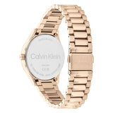 Calvin Klein Rose Gold Dial Stainless Steel Strap Women Watch 25200231