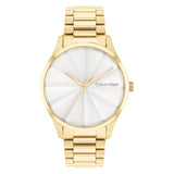 Calvin Klein Silver Dial Gold Stainless Steel Strap Women Watch 25200232