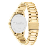 Calvin Klein Silver Dial Gold Stainless Steel Strap Women Watch 25200232