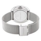 Calvin Klein White Dial Silver Milanese Strap Women Watch 25200245