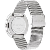 Calvin Klein White Dial Silver Milanese Strap Women Watch 25200245