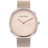 Calvin Klein Rose Gold Dial Milanese Strap Women Watch 25200247