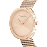 Calvin Klein Rose Gold Dial Milanese Strap Women Watch 25200247