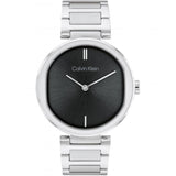 Calvin Klein Black Dial Silver Stainless Steel Strap Women Watch 25200249