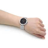 Calvin Klein Black Dial Silver Stainless Steel Strap Women Watch 25200249