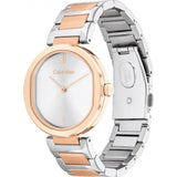 Calvin Klein White Dial Two-Tone Stainless Steel Strap Women Watch 25200251