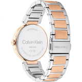 Calvin Klein White Dial Two-Tone Stainless Steel Strap Women Watch 25200251