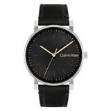Calvin Klein Black Dial Leather Strap Men Watch 25200262