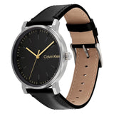 Calvin Klein Black Dial Leather Strap Men Watch 25200262