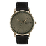 Calvin Klein Analog Black Leather Strap Men Watch 25200263