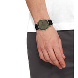 Calvin Klein Analog Black Leather Strap Men Watch 25200263