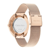Calvin Klein White Dial Rose Gold Milanese Strap Women Watch 25200270