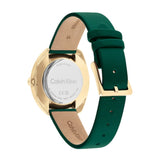 Calvin Klein Green Dial & Leather Strap Women Watch 25200273