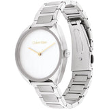 Calvin Klein White Dial Silver Stainless Steel Strap Women Watch 25200275