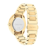 Calvin Klein White Dial Gold Stainless Strap Women Watch 25200276