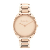 Calvin Klein Rose Gold Stainless Steel Strap Women Watch 25200277