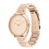 Calvin Klein Rose Gold Stainless Steel Strap Women Watch 25200277