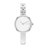 Calvin Klein White Dial Silver Stainless Steel Strap Women Watch 25200278
