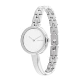 Calvin Klein White Dial Silver Stainless Steel Strap Women Watch 25200278