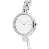 Calvin Klein White Dial Silver Stainless Steel Strap Women Watch 25200278