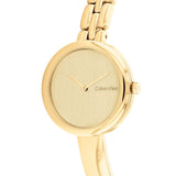 Calvin Klein Elegance Gold Dial Stainless Steel Strap Women Watch 25200279