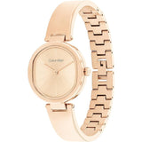 Calvin Klein Rose Gold Dial Stainless Steel Strap Women Watch 25200308