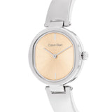 Calvin Klein Gold Dial Silver Stainless Steel Strap Women Watch 25200311