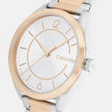 Calvin Klein White Dial Two-Tone Stainless Steel Strap Women Watch 25200317