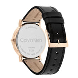 Calvin Klein Black Dial Leather Strap Men Watch 25200318