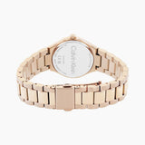 Calvin Klein Rose Gold Dial Stainless Steel Strap Women Watch 25200334