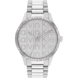 Calvin Klein Silver Dial Stainless Steel Strap Unisex Watch 25200342