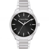 Calvin Klein Black Dial Silver Stainless Steel Strap Men Watch 25200348