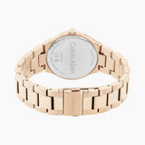 Calvin Klein Rose Gold Dial Stainless Steel Strap Women Watch 25200368