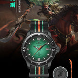 [USE CODE KINGDOM Enjoy $200 OFF] ROSDN Three Kingdoms Five Tiger Generals Series Automatic Mechanical Men's Watch G2753 | Limited Edition 500 Pieces